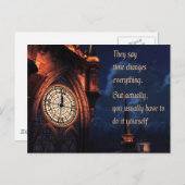 Carte Postale Ils Disent Que Le Temps Change Tout (Devant / Derrière)