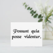 Carte Postale Ils le peuvent parce qu'ils le pensent. (Debout devant)