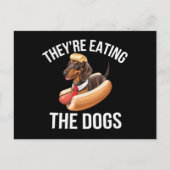 Carte Postale Ils mangent les chiens Donald Trump Débat 2024 (Devant)