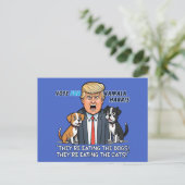Carte Postale Ils mangent Les Chiens Drôle Trump Kamala (Debout devant)