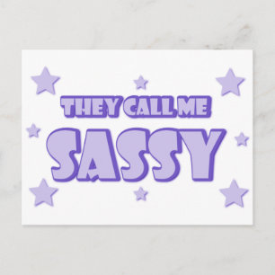 Carte Postale Ils M'Appellent Sassy