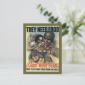 Carte Postale Ils ont besoin de nourriture ~ Plante Plus de hari (Debout devant)