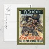 Carte Postale Ils ont besoin de nourriture ~ Plante Plus de hari (Devant / Derrière)