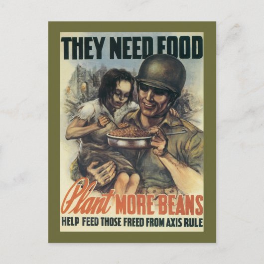 Carte Postale Ils ont besoin de nourriture ~ Plante Plus de hari (Devant)