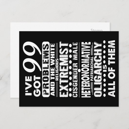 Carte Postale Ils sauront qui vous êtes avec ça (Devant / Derrière)