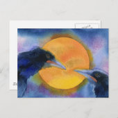 Carte Postale Ils Se Sont Rencontrés Au Lune (Devant / Derrière)