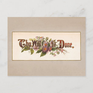 Carte Postale Ils seront faits typographie Vintage