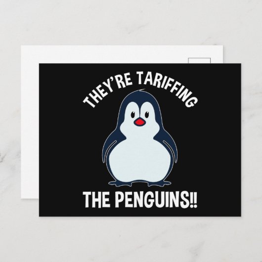 Carte Postale Ils sont en train de dévorer les pingouins ! ! (Devant / Derrière)