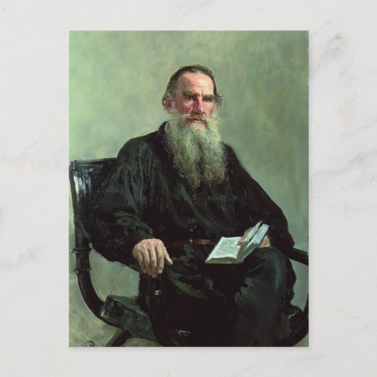 Carte Postale Ilya Repin- Portrait de Leo Tolstoï (Devant)