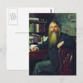 Carte Postale Ilya Repin-Portrait de l'historien et archéologue (Devant / Derrière)