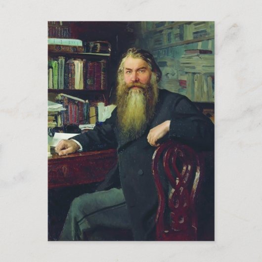 Carte Postale Ilya Repin-Portrait de l'historien et archéologue (Devant)