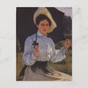 Carte Postale Ilya Repin- Portrait de Nadejda Repina