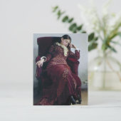 Carte Postale Ilya Repin- Repos. Portrait de Vera Repina (Debout devant)