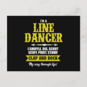 Carte Postale Im A Line Dancer Ligne Danser Ligne Danser Cadeau (Devant)