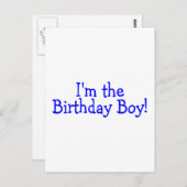 Carte Postale Im Birthday Boy Blue (Devant / Derrière)