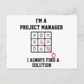 Carte Postale Im Chef De Projet Je Trouve Toujours Une Solution (Devant)