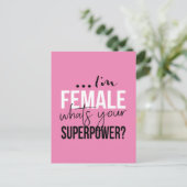 Carte Postale Im Female Whats Your Superpower (Debout devant)