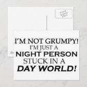 CARTE POSTALE IM NOT GRUMPY (Devant / Derrière)