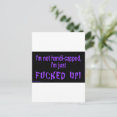 Carte Postale im_not_handicap_im_juste (Debout devant)