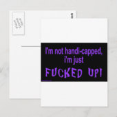 Carte Postale im_not_handicap_im_juste (Devant / Derrière)