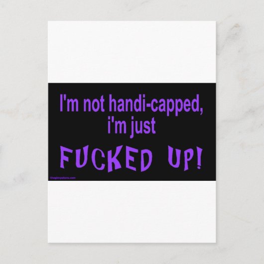 Carte Postale im_not_handicap_im_juste (Devant)
