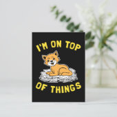 Carte Postale I'm On Top of Things (Debout devant)