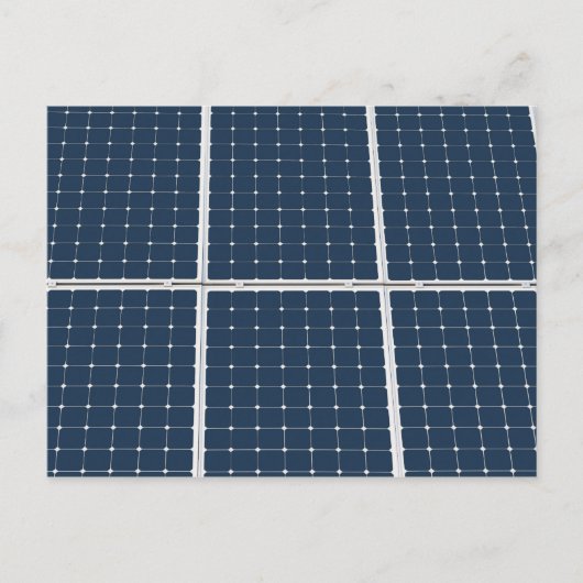 Carte Postale Image amusante d'un panneau solaire (Devant)