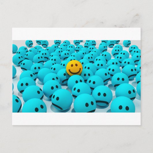 Carte Postale Image amusante face (Devant)