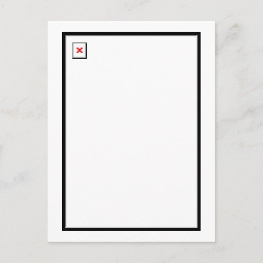 Carte Postale Image cassée (Devant)