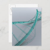 Carte Postale Image Conceptuelle De L'ADN 3 (Devant / Derrière)