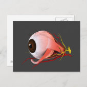Carte Postale Image Conceptuelle De L'Anatomie Des Yeux Humains  (Devant / Derrière)