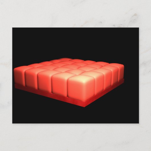 Carte Postale Image Conceptuelle De L'Épithélie Cuboïde Simple (Devant)