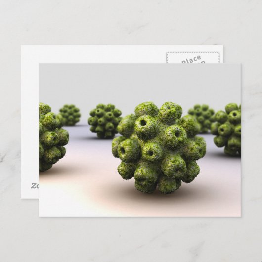 Carte Postale Image Conceptuelle De Polyomavirus (Devant / Derrière)