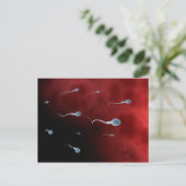 Carte Postale Image Conceptuelle De Sperm À L'Intérieur Du Tube (Debout devant)