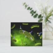 Carte Postale Image Conceptuelle Des Bactéries De Tuage D'Antibe (Debout devant)