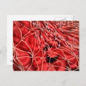 Carte Postale Image Conceptuelle Des Cellules De Sang Rouge Avec (Devant / Derrière)