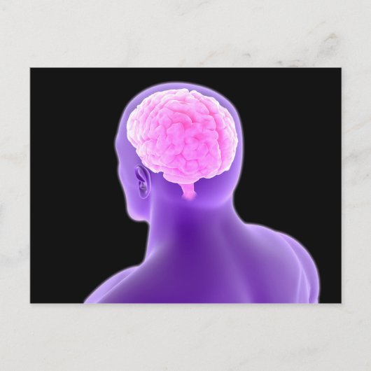 Carte Postale Image Conceptuelle Du Cerveau Humain 9 (Devant)
