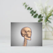 Carte Postale Image Conceptuelle Du Crâne Humain Et De La Cordon (Debout devant)