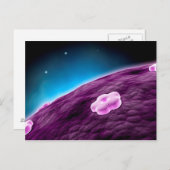 Carte Postale Image Conceptuelle Du Noyau Cellulaire (Devant / Derrière)