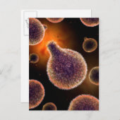 Carte Postale Image Conceptuelle Du Plasmodium Provoquant Le Pal (Devant / Derrière)