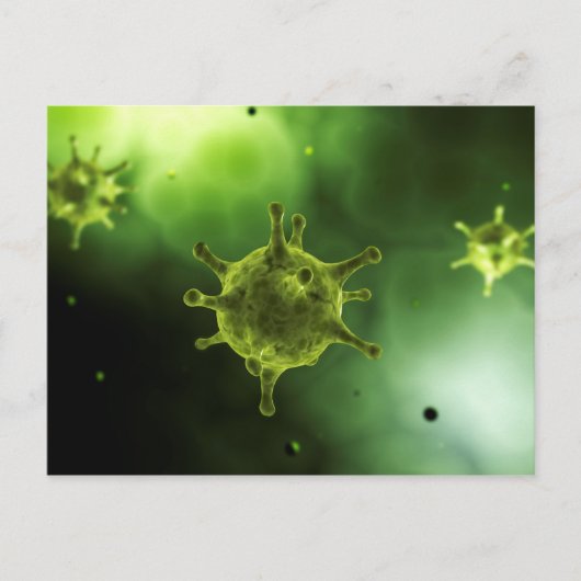 Carte Postale Image Conceptuelle Du Virus Commun (Devant)
