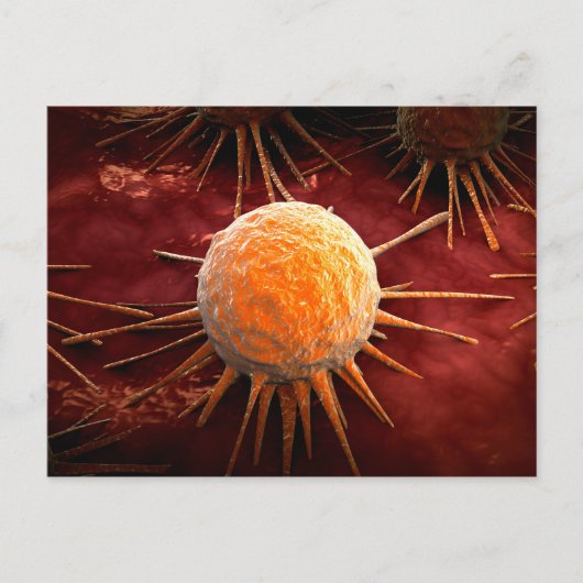 Carte Postale Image Conceptuelle Du Virus Du Cancer 1 (Devant)