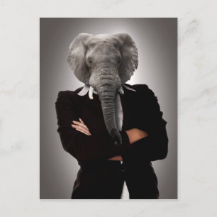 Carte Postale Image conceptuelle d'une femme d'affaires.