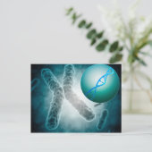 Carte Postale Image Conceptuelle D'Une Telomère Montrant L'ADN (Debout devant)