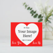 Carte Postale Image Dans La Saint-Valentin Du Cœur (Debout devant)