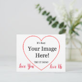 Carte Postale Image Dans La Saint-Valentin Du Cœur (Debout devant)