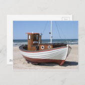 Carte Postale Image de bateau de pêche (Devant / Derrière)