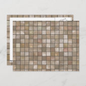 Carte Postale Image De Carreaux De Sol Faux Tan (Devant / Derrière)