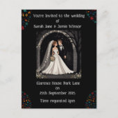 Carte Postale Image de dessin d'Invitation personnalisé mariage (Devant)