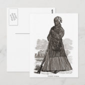 Carte Postale Image de Harriet Tubman, avant 1869 (Devant / Derrière)